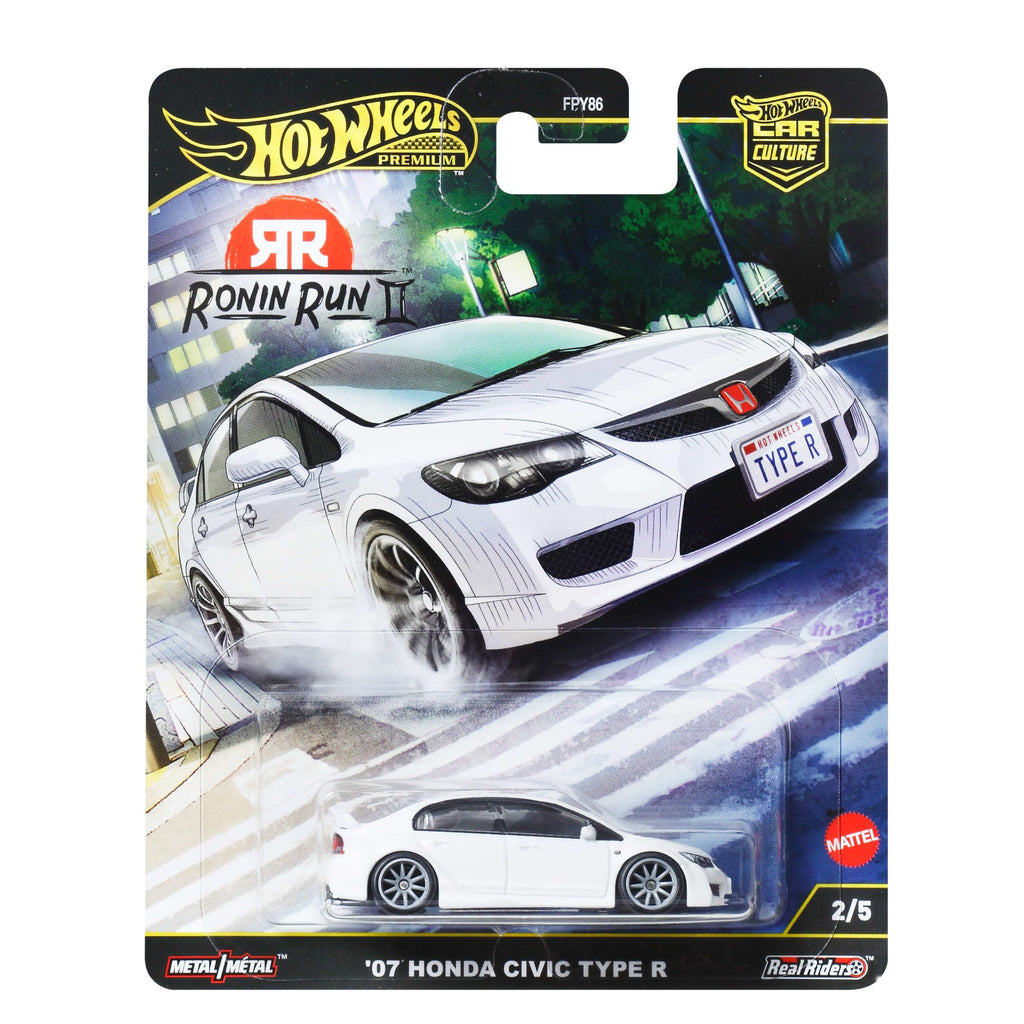 Hot Wheels Premium Car Culture Ronin Run 2 Honda Civic FD2 Type-R
