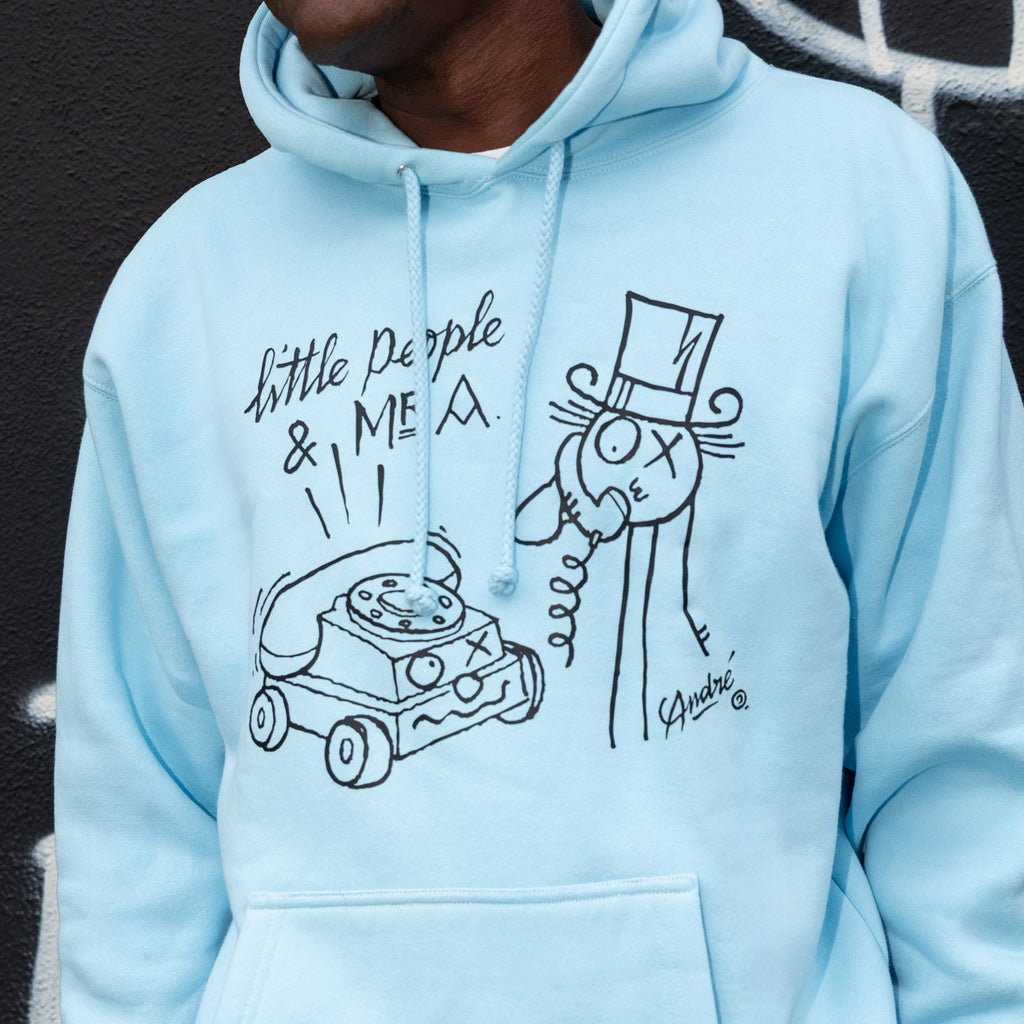 Fisher Price x André Saraiva Light Blue Hoodie | Mattel Creations