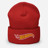Hot Wheels Red Cuffed Beanie