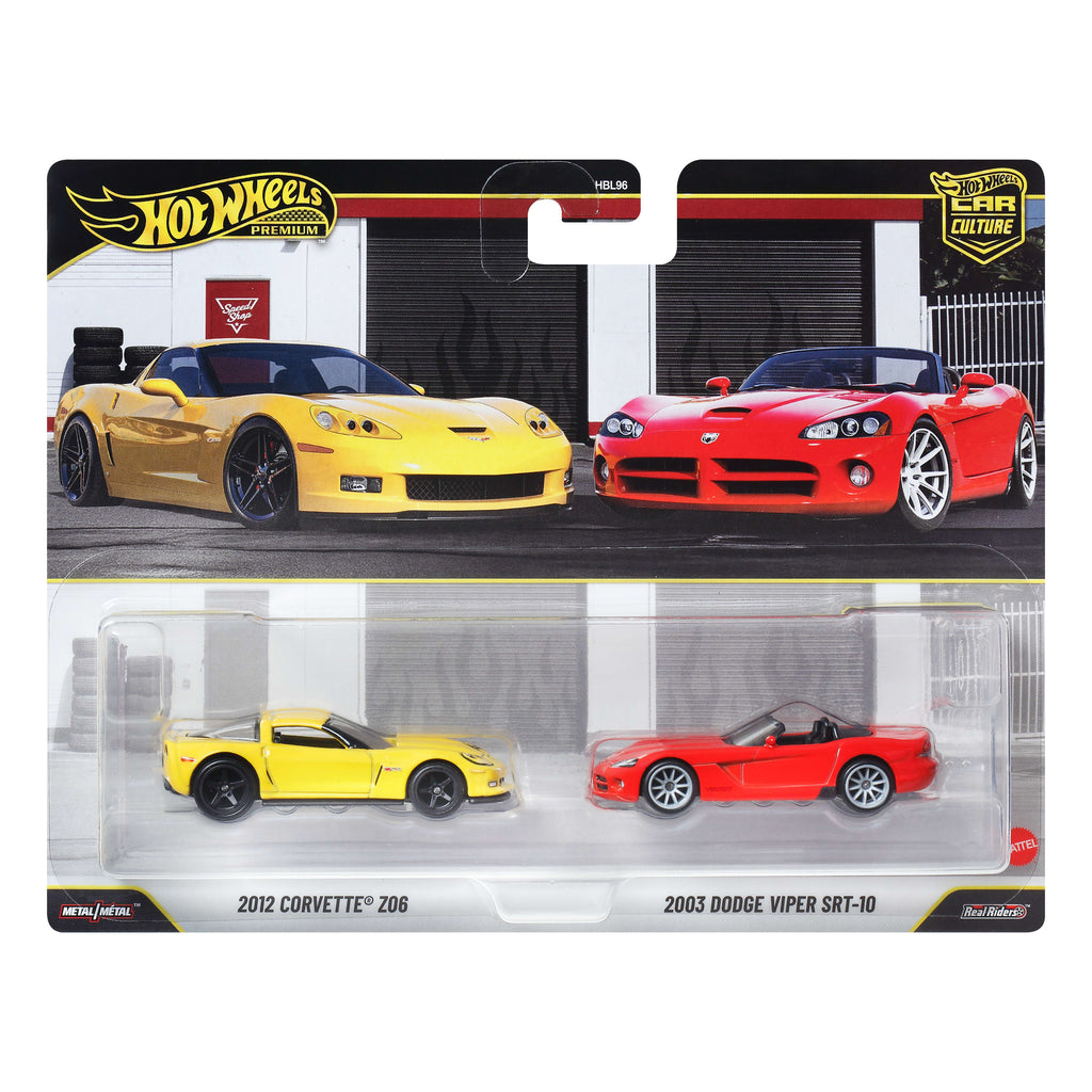 Hot Wheels Premium Car Culture 2-Pack 2003 Dodge Viper SRT-10