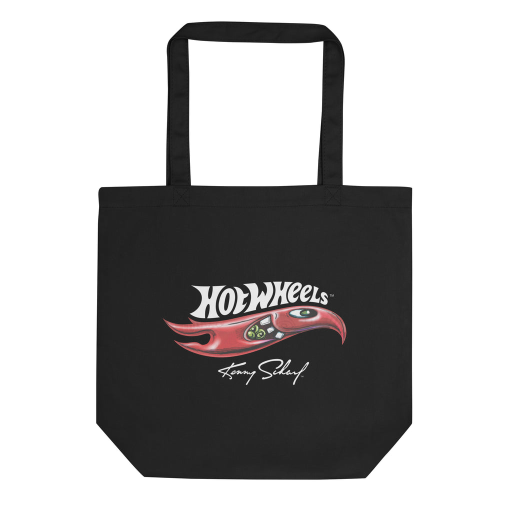 Hot Wheels x Kenny Scharf Black Tote Bag | Mattel Creations