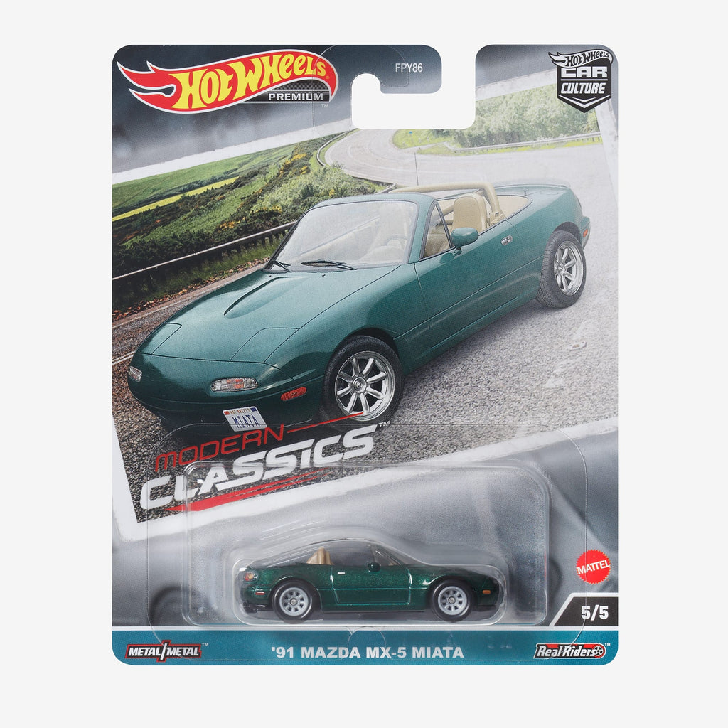 Hot Wheels Premium Car Culture Modern Classics '91 Mazda MX-5