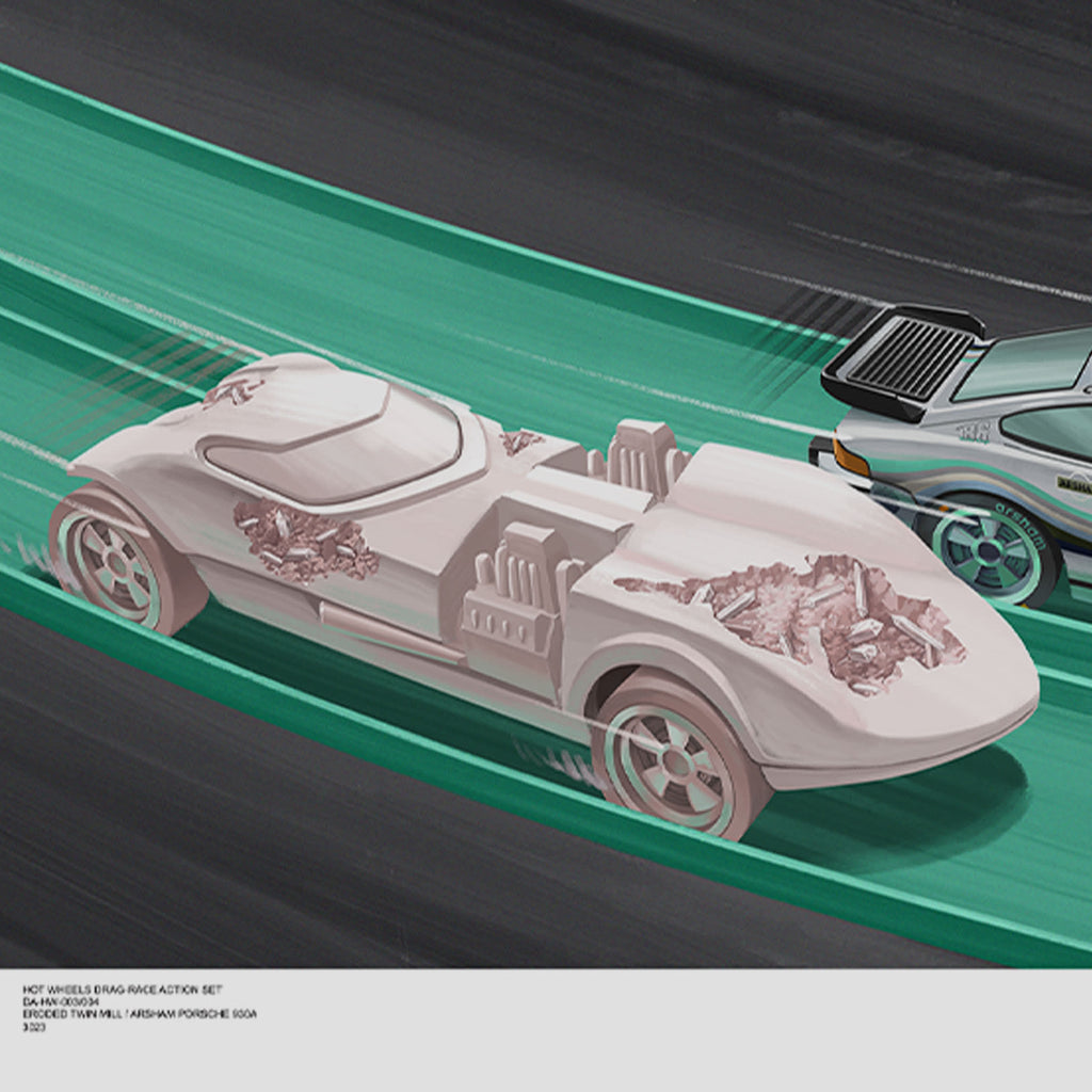 Hot Wheels x Daniel Arsham Legends Archive Lap 3 Poster | Mattel