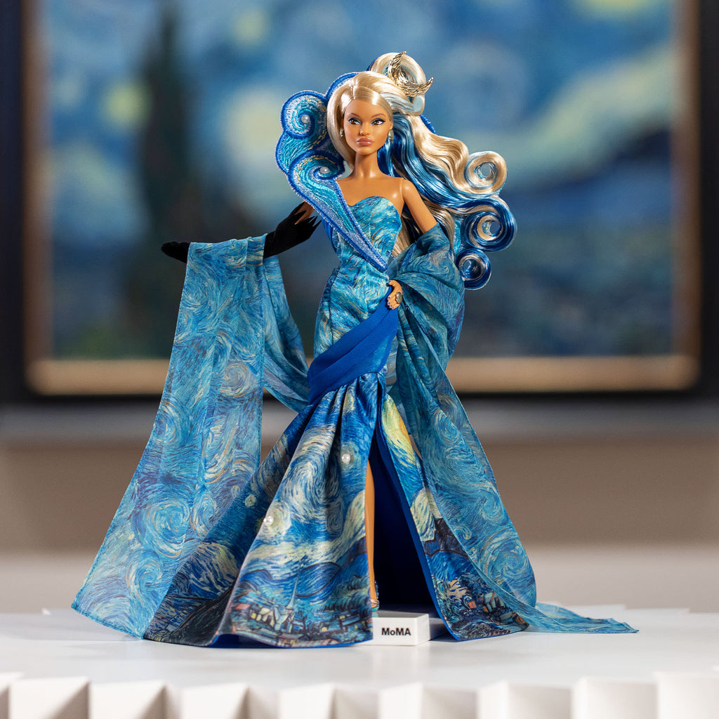 BarbieコラボTPネイビー まえのん Barbie x MoMA Vincent van Gogh Doll | Mattel Creations