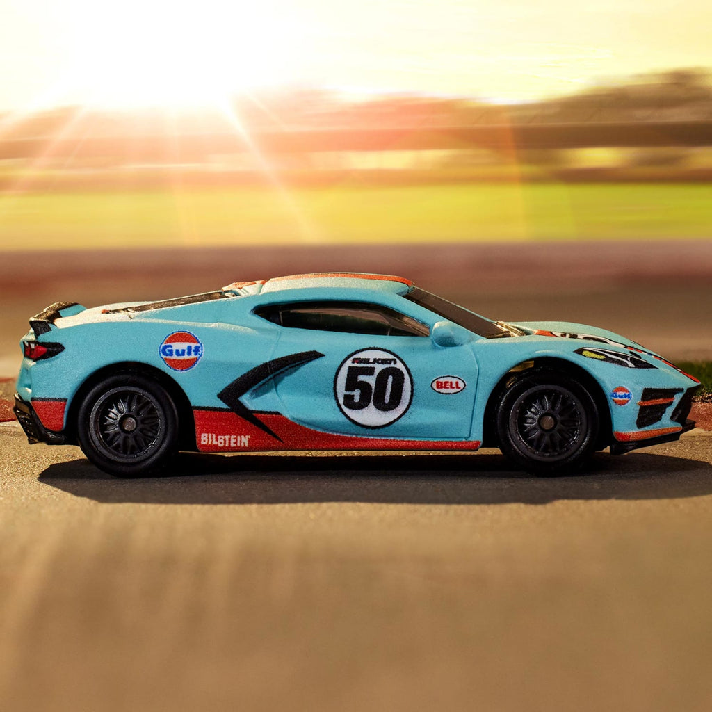 Voiture Matchbox Moving Parts 2022 - Corvette 2020 Bleue, Boîte Non Ouverte