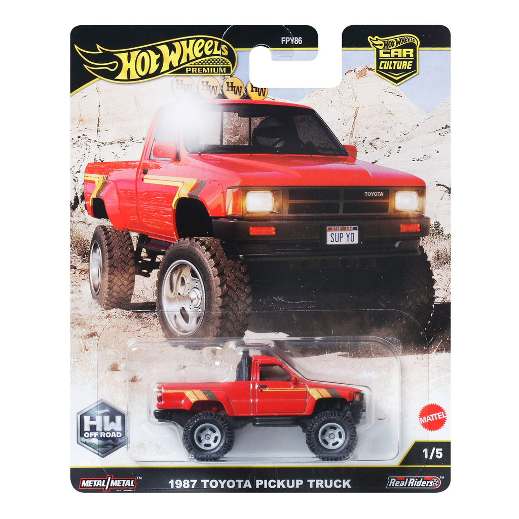 ミニカー Hot Wheels 1987 TOYOTA PICKUP Hot Wheels Premium Car Culture Off Road 1987 Toyota Pickup Truck