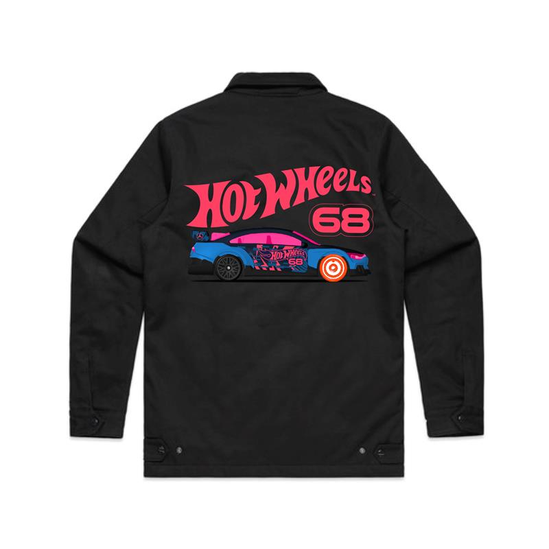 Hot Wheels x Mercedes Benz Black Work Jacket | Mattel Creations Hot Wheels x Mercedes Benz Black Work Jacket | Mattel Creations