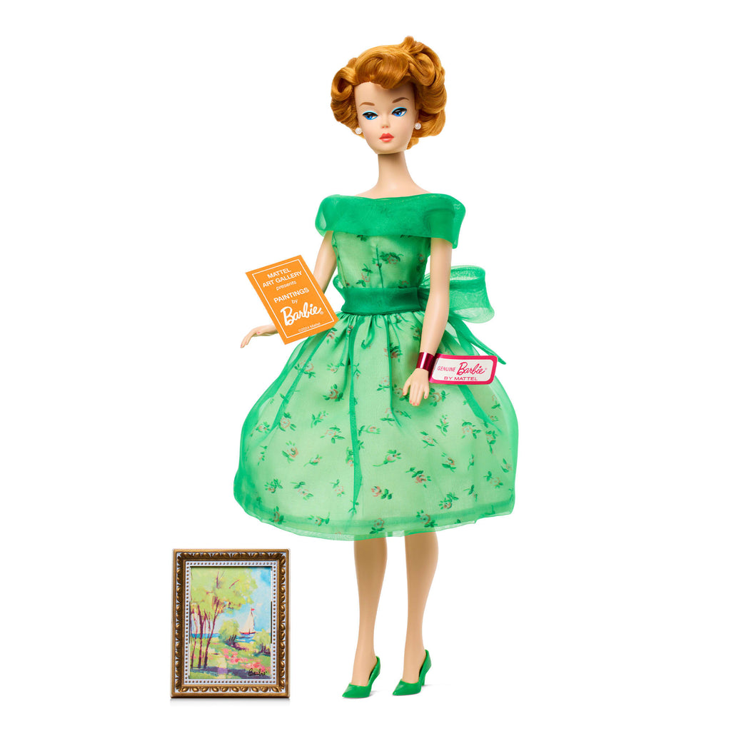 green barbie dress Modern Art Barbie Doll