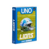 UNO Fandom NFL Detroit Lions Game Deck