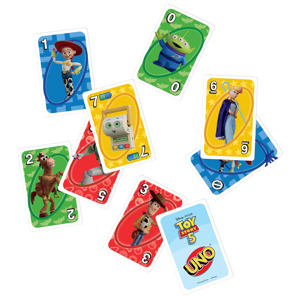 pixar booster box card list UNO Disney and Pixar Toy Story 5