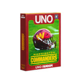 UNO Fandom NFL Washington Commanders Game Deck