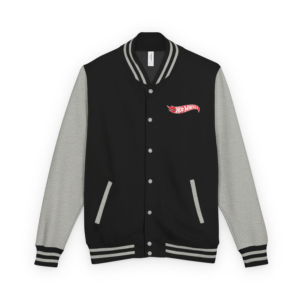 Hot Wheels Logo Black Varsity Jacket | Mattel Creations