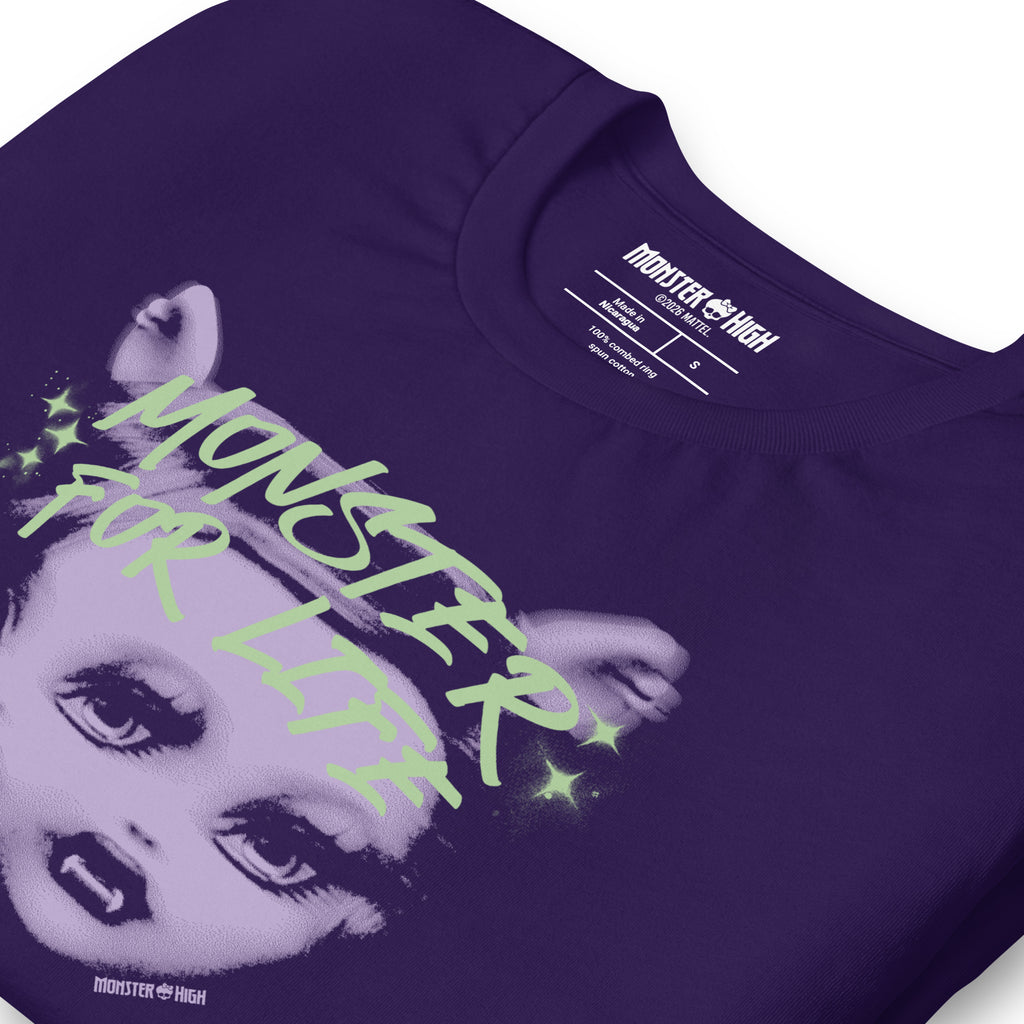 Monster High Monster for Life Purple T-shirt | Mattel Creations