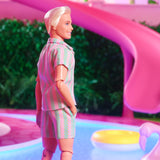 Ken Doll Wearing Pastel Striped Beach Matching Set – Barbie The Movie