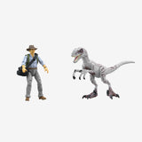 Jurassic World Toys Dr Grant & Raptor Figures Hammond Collection