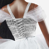 2021 Holiday Barbie Doll, Brunette Braids