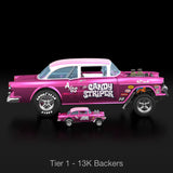 RLC Exclusive 1:18 Scale ‘55 Chevy Bel Air Gasser “Candy Striper” - Crowdfund