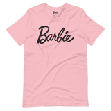 Barbie Script Logo Unisex Pink T-Shirt