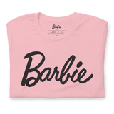 Barbie Script Logo Unisex Pink T-Shirt