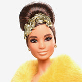 Guo Pei Barbie Doll Wearing Golden-Yellow Gown
