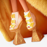 Guo Pei Barbie Doll Wearing Golden-Yellow Gown