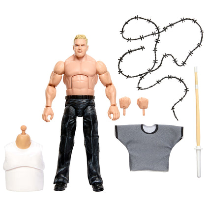 WWE Elite Collection Monday Night War Hardcore Hak Action Figure & Golga Build-A-Figure Parts