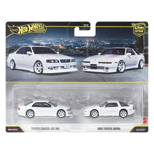 Hot Wheels Premium Toy Car Culture 2-Pack Toyota Chaser JZX 100