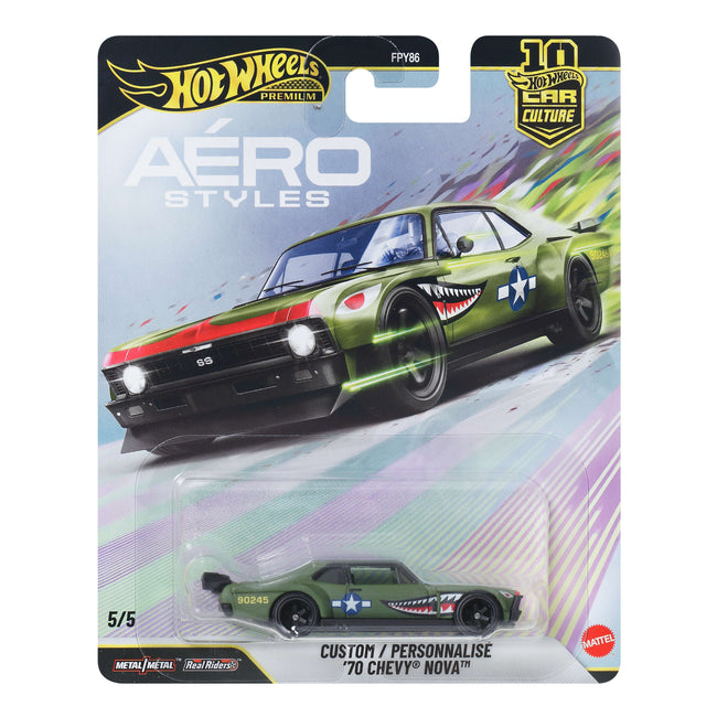 Hot Wheels Premium Car Culture Aéro Styles Custom ’70 Chevy Nova
