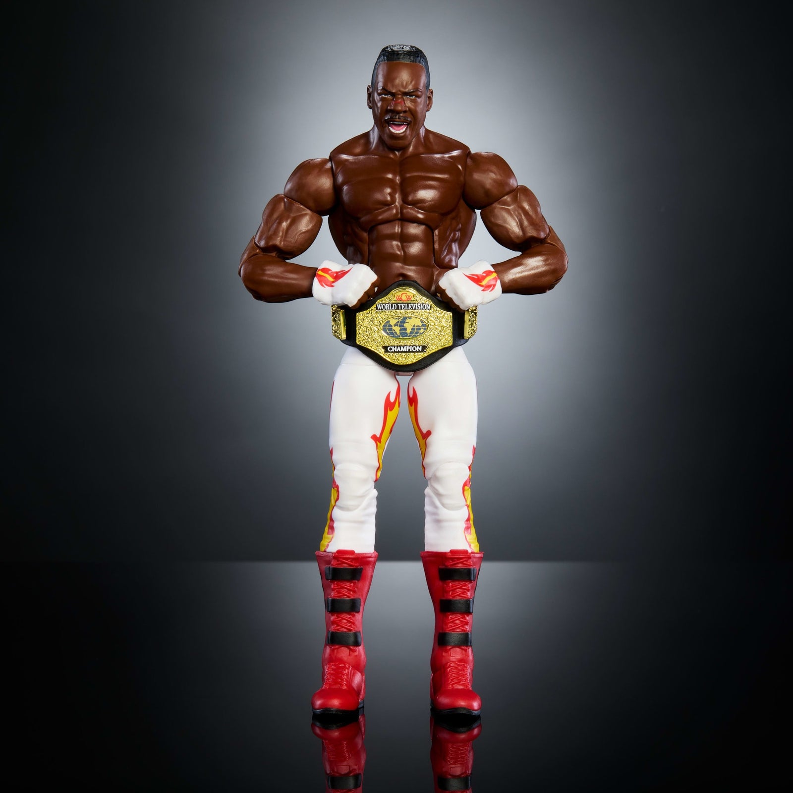 WWE Elite Collection Monday Night War Booker T Action Figure & Golga Build-A-Figure Parts