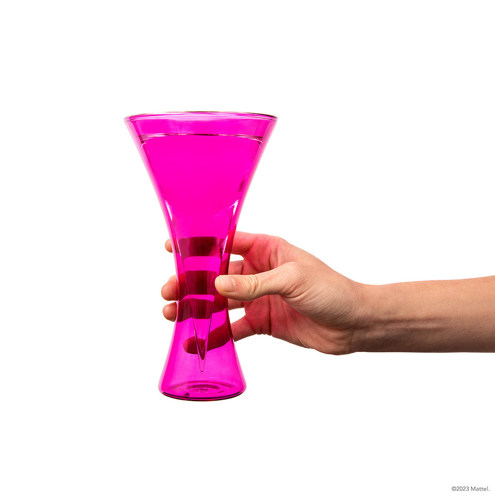 Barbie x Dragon Glassware Champagne Flutes, Pink and Magenta