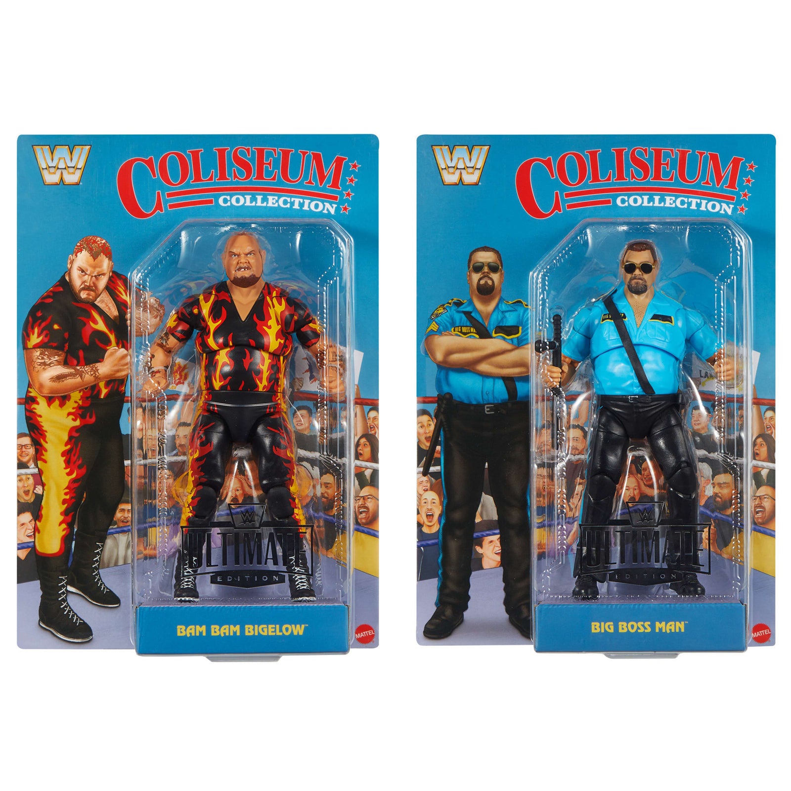 WWE Coliseum Collection Bam Bam Bigelow & Big Boss Man 2-Pack