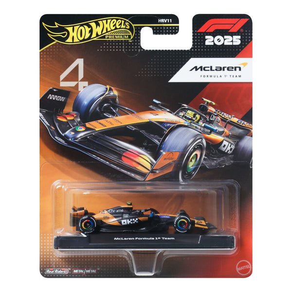 w*m様 Hot Wheels F1 Ferrari McLaren Jorda Hot Wheels Premium McLaren 2025 Formula 1® Team #4 | Mattel Creations