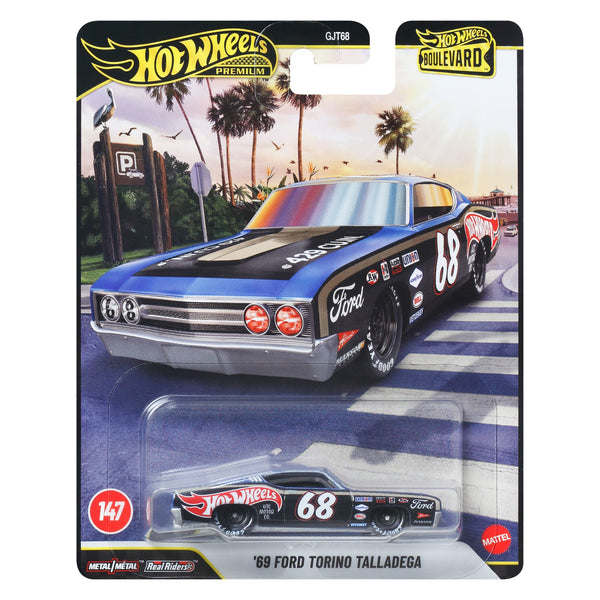 ホットウィール タラデガ Vintage Racing TALLADEGA Hot Wheels Premium Boulevard '69 Ford Torino Talladega | Mattel