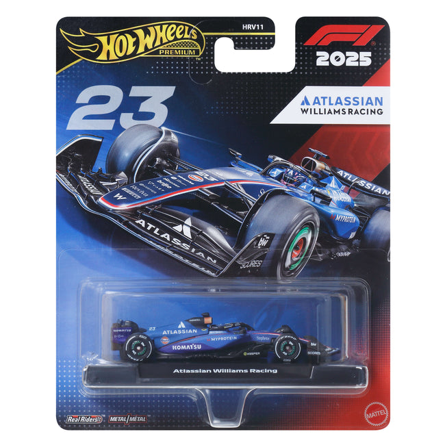 Hot Wheels Premium 2025 Formula 1® Atlassian Williams Racing Team #23