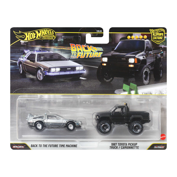 Hot Wheels Premium Car Culture 2-Pack Back to the Future Time