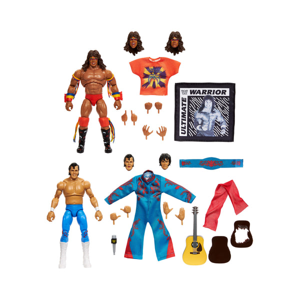 WWE HBK&HHH&COACHMAN フィギュア WWE Coliseum Collection Honky Tonk Man & Ultimate Warrior Ultimate