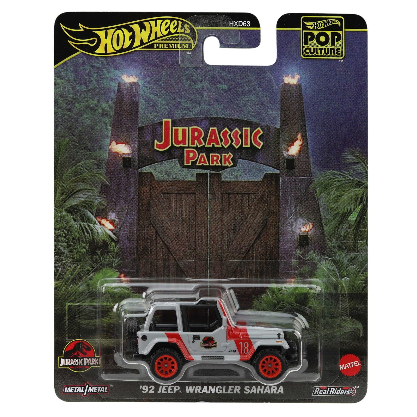 Hot Wheels Premium Pop Culture '92 Jeep Wrangler Sahara