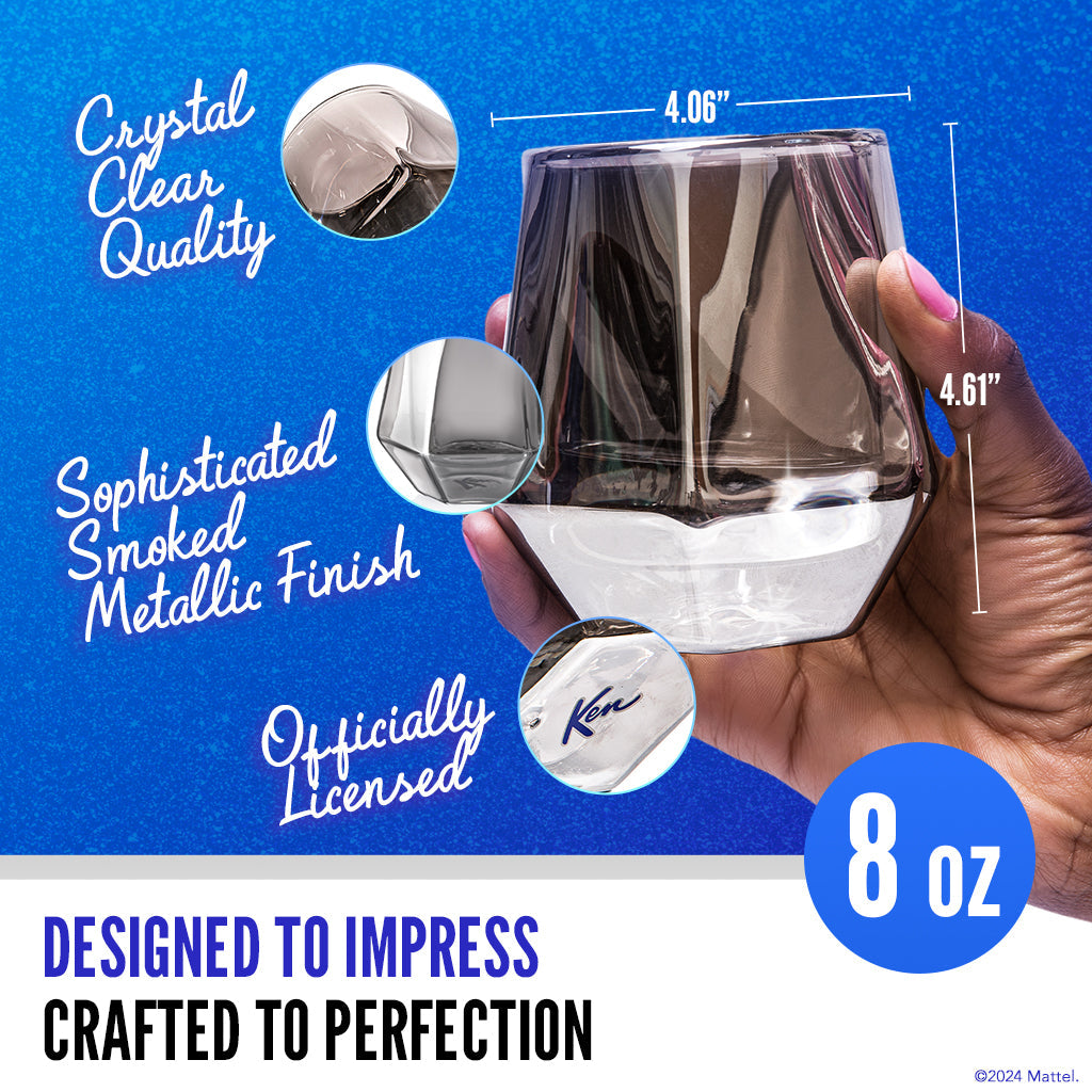 Barbie™ X Dragon Glassware® Ken™ Whiskey Glasses