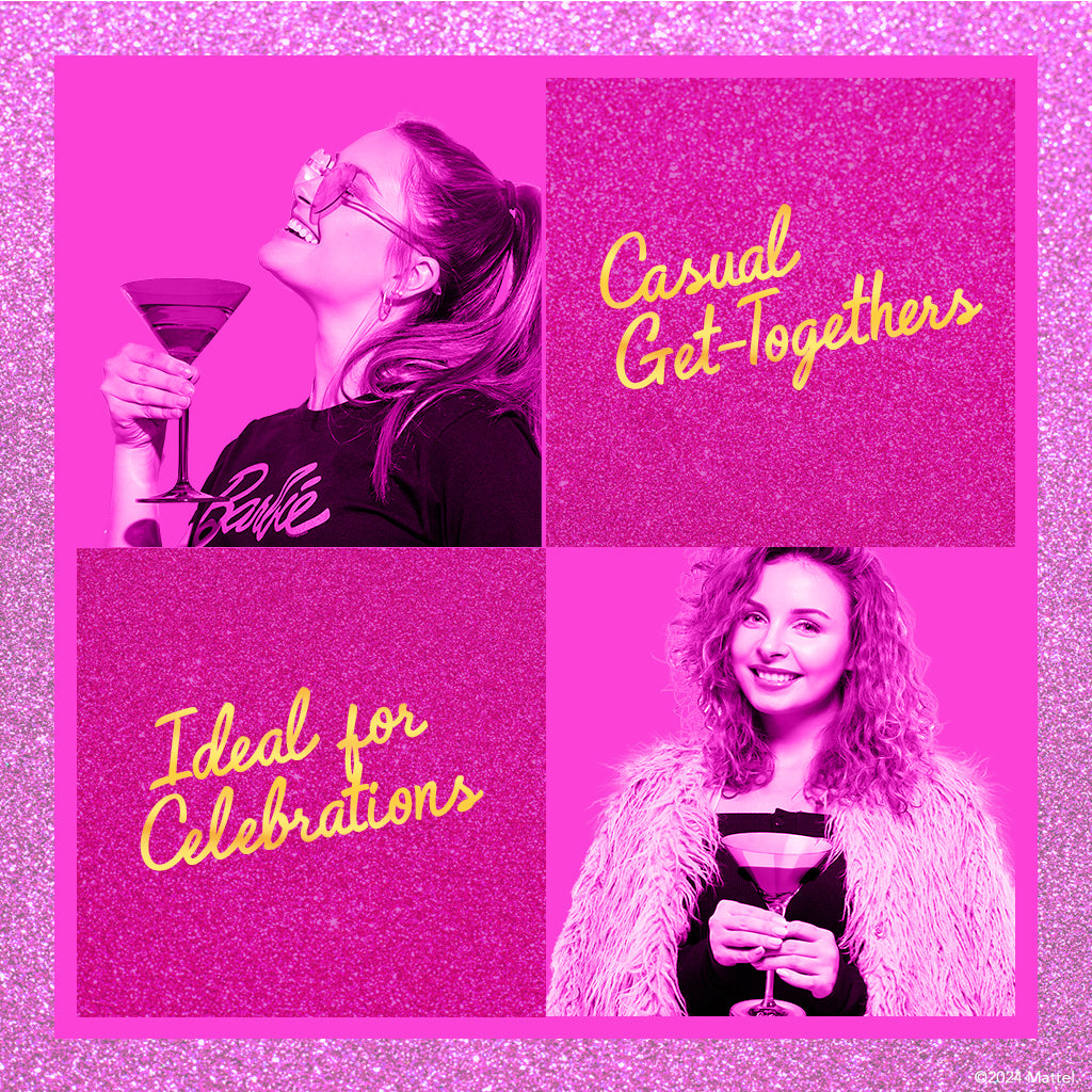 Barbie™ X Dragon Glassware® Martini Glasses