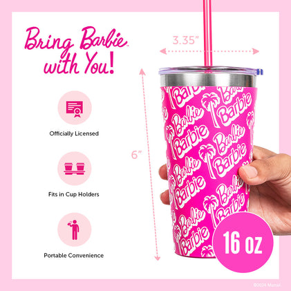 Barbie™ X Dragon Glassware® Tumbler - 16 Oz