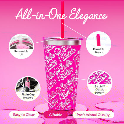 Barbie™ X Dragon Glassware® Tumbler - 16 Oz
