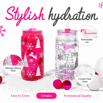 Barbie™ Christmas Drinking Glasses - 20 Oz