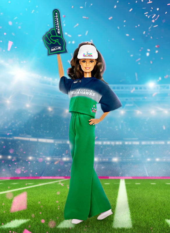 Barbie Super Bowl LX Seattle Seahawks Doll