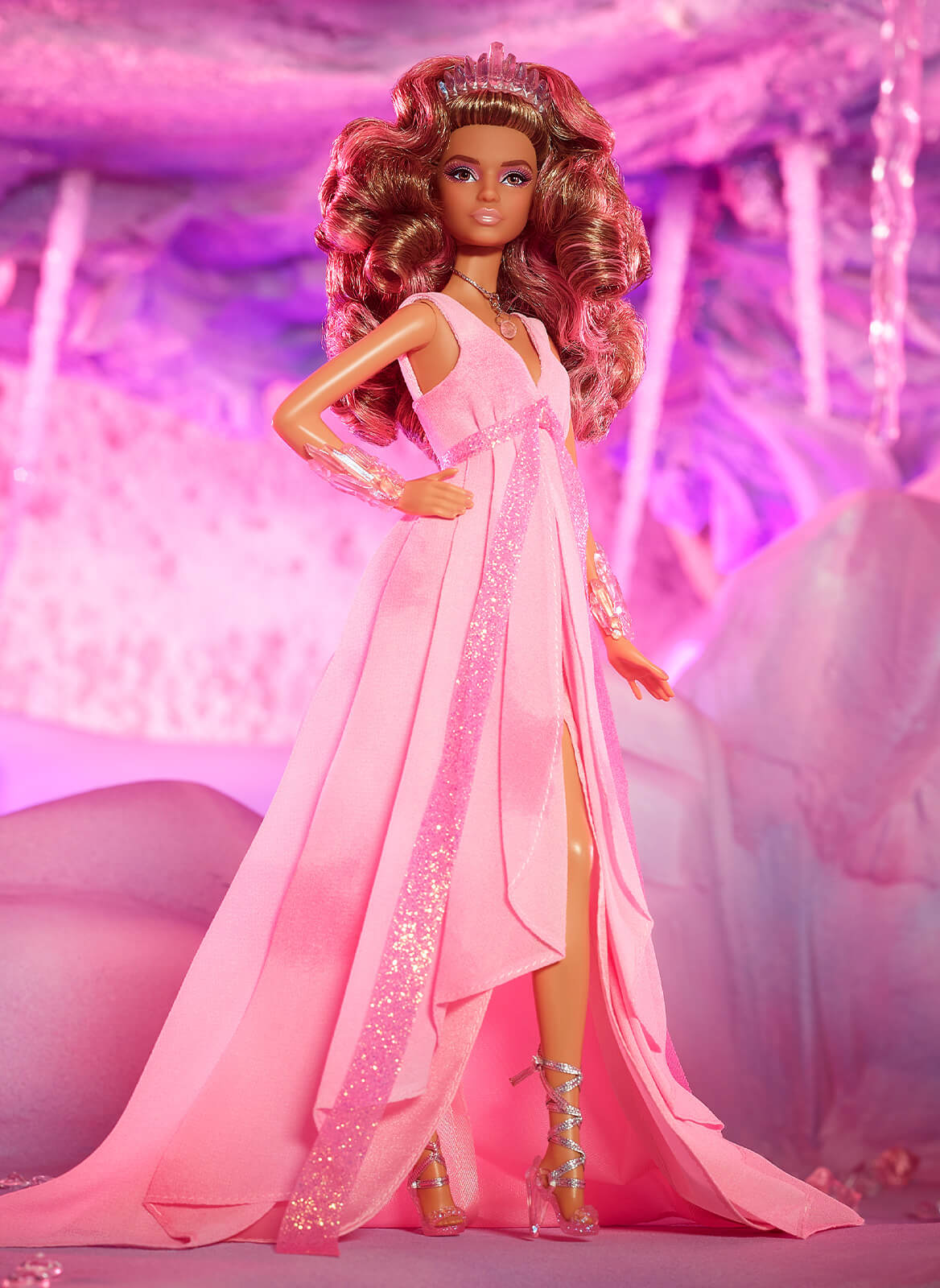Barbie Roes Barbie Crystal Fantasy Collection Rose Quartz Doll – Mattel Creations