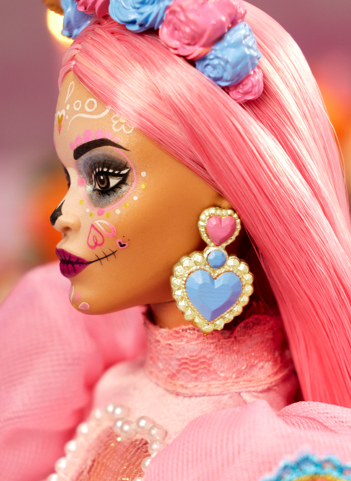 2023 Día De Muertos Barbie Pink Magnolia Doll Mattel Creations