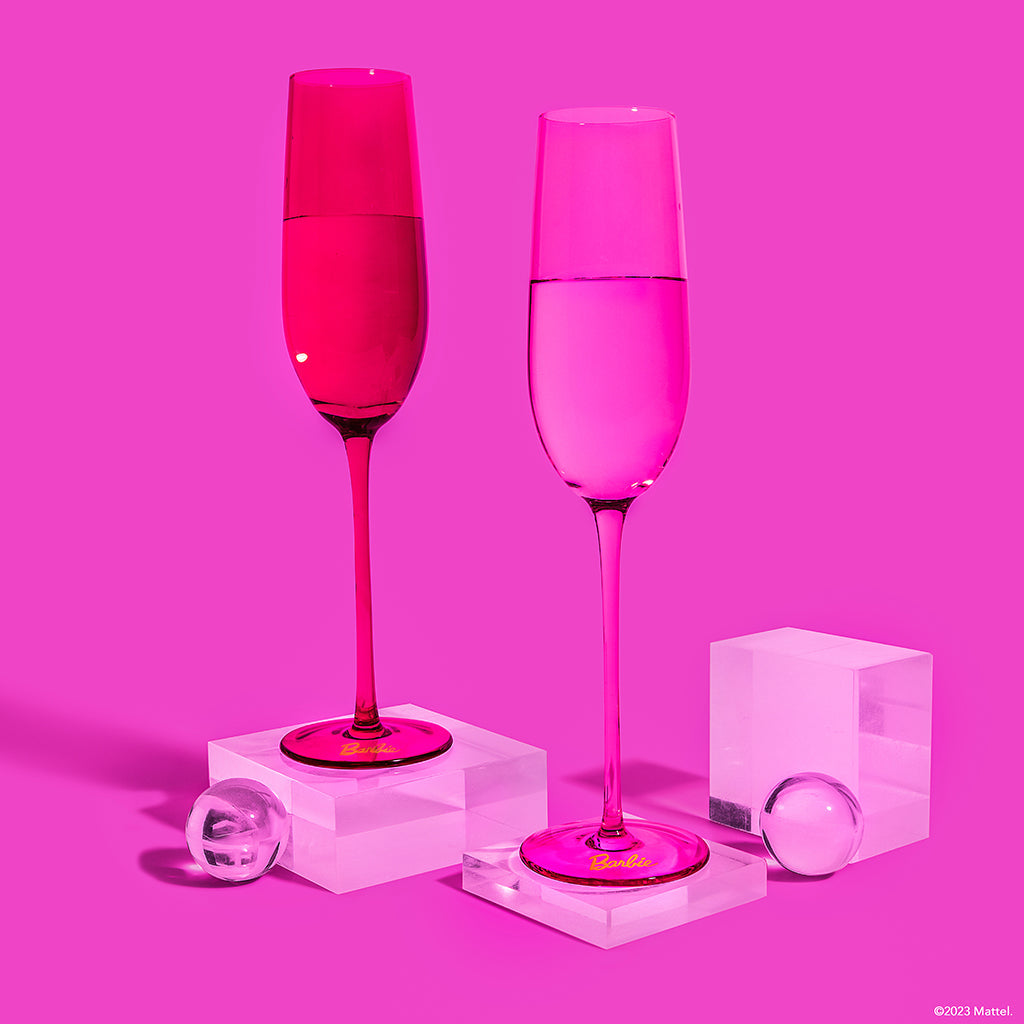 Barbie™ X Dragon Glassware® Champagne Flutes