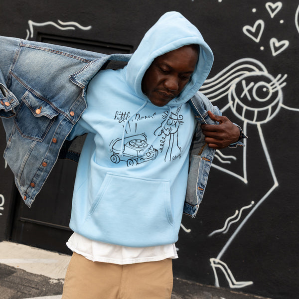 Fisher Price x André Saraiva Light Blue Hoodie | Mattel Creations