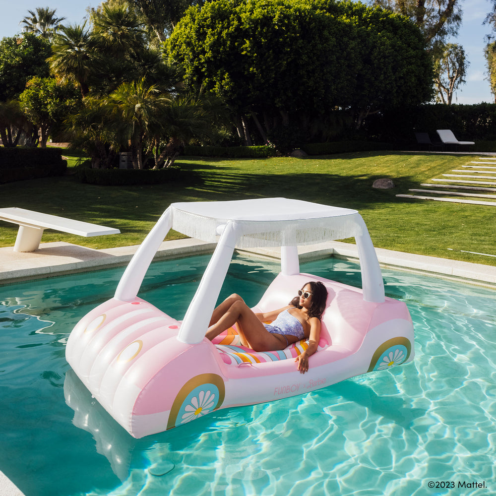 FUNBOY X Malibu Barbie™ Golf Cart Pool Float – Mattel Creations