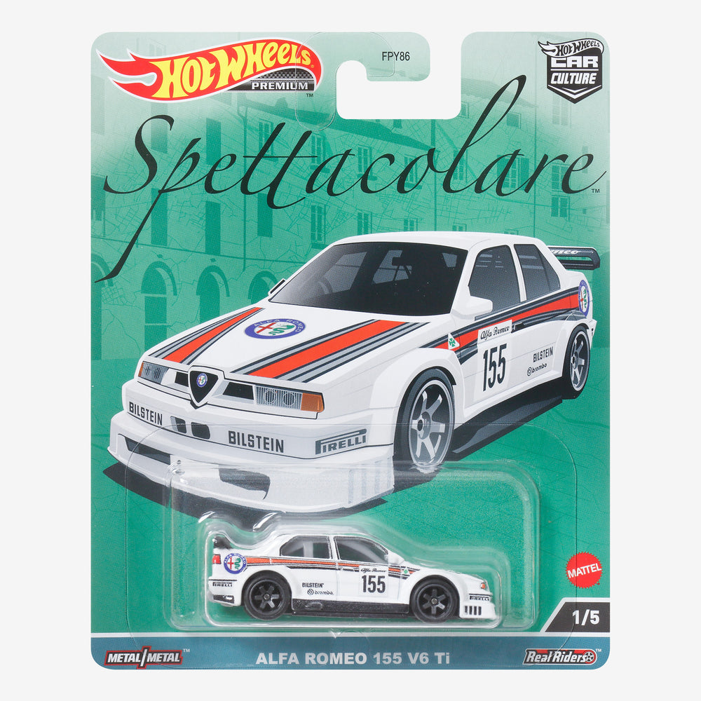 Hot Wheels Premium Car Culture Spettacolare – Alfa Romeo 155 V6 Ti ...