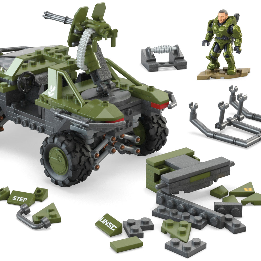 MEGA Halo FLEETCOM Warthog Vehicle Building Set